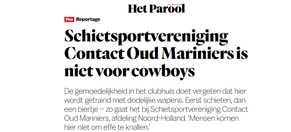 Positief artikel in Het parool